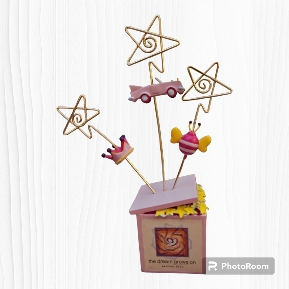 Mary Kay Office Desk Display Pictures Notes Memos Cards Holder Seminar 2003